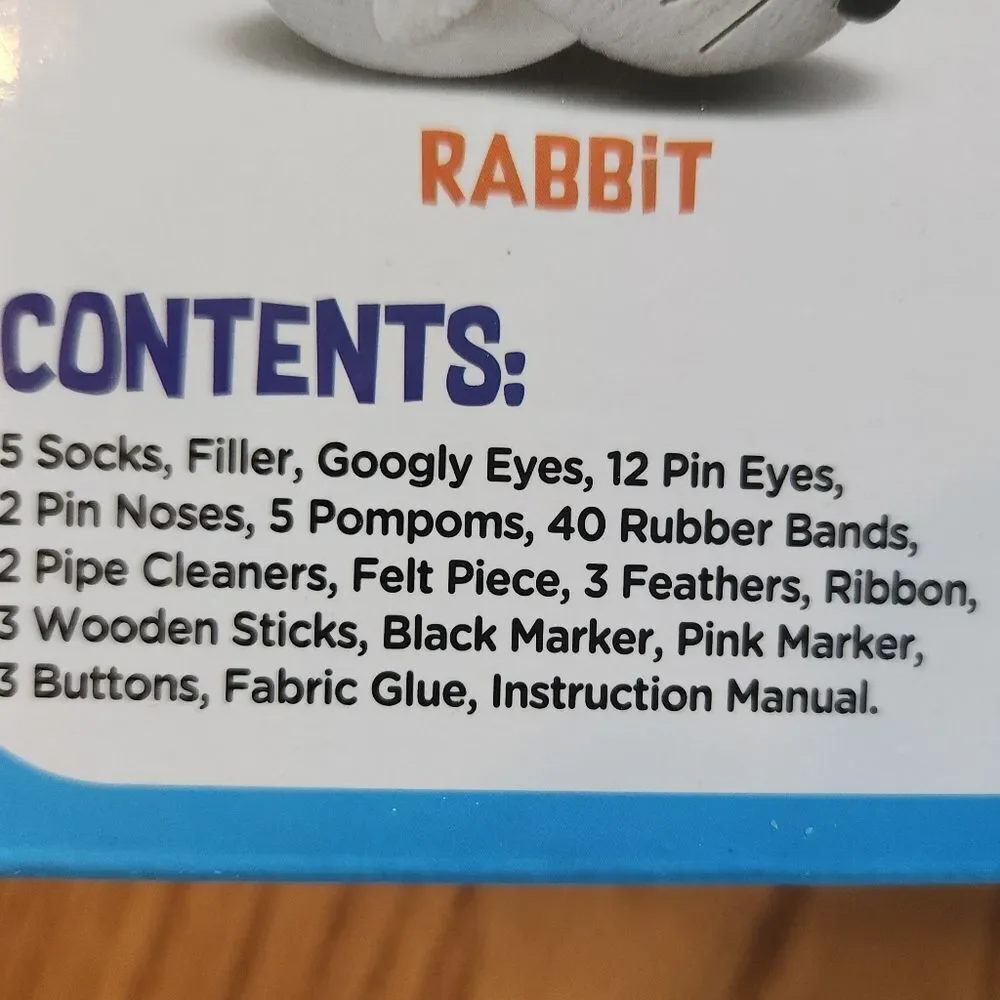 13 Socks No Sew Craft kit Create five Toys-Snowman Chick Caterpillar Bear Bunny